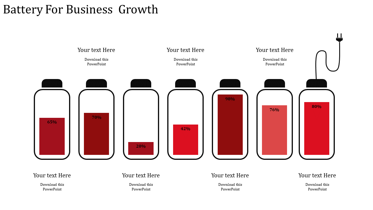 business strategy template-Battery For Business Growth-7-Red